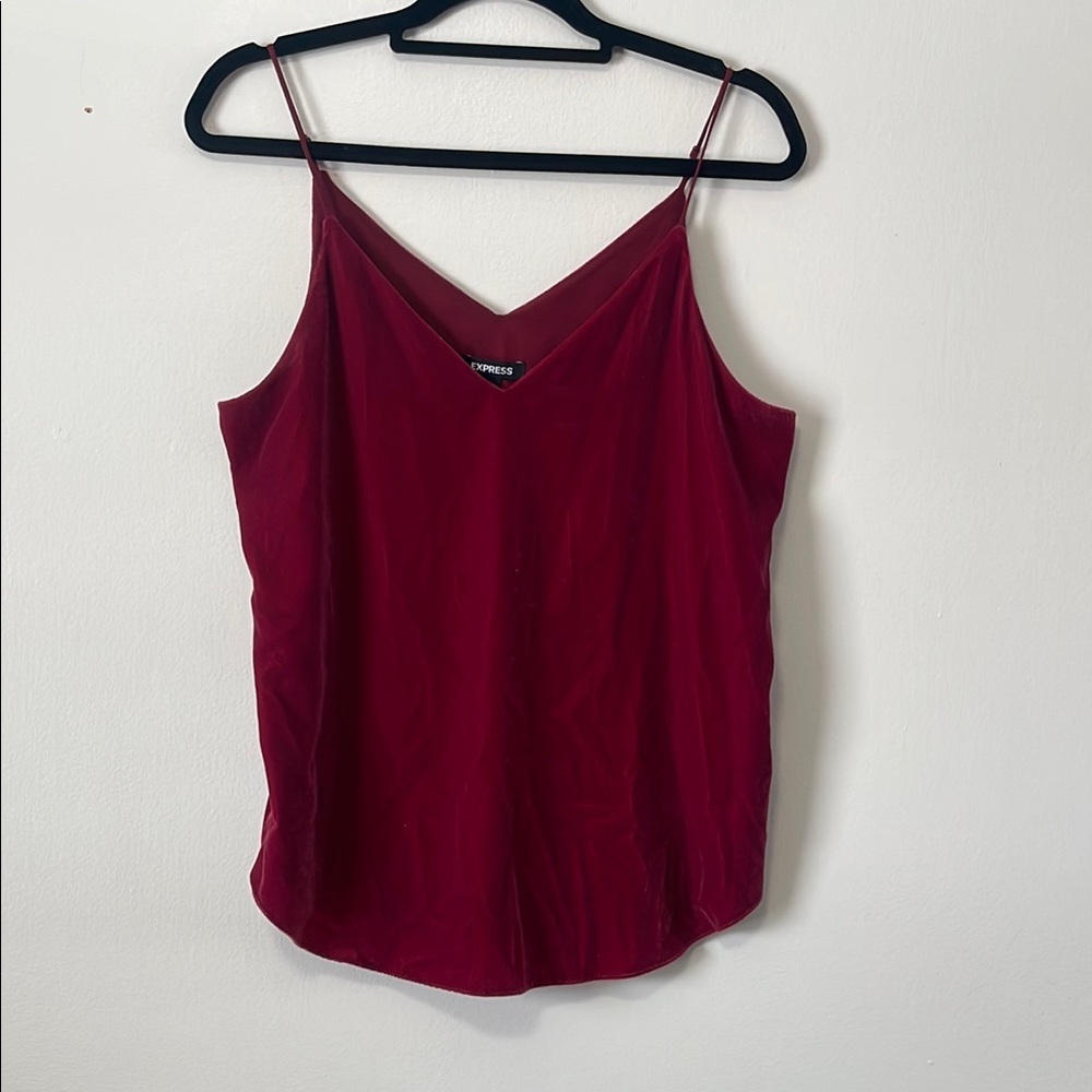 Express Burgundy Women's Camisole Top